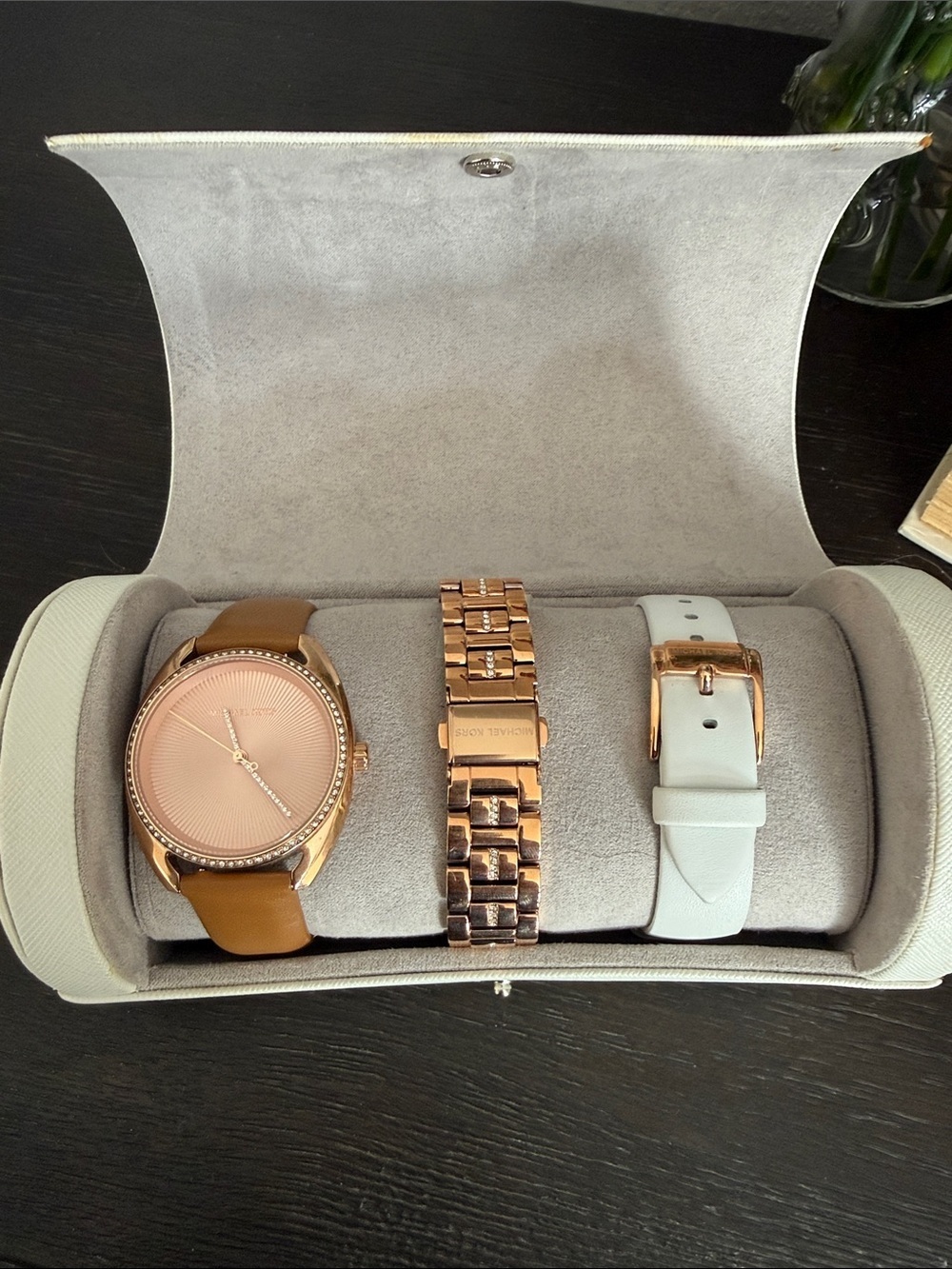 Michael Kors Libby Rose Gold Watch Set MK2670 NWT - Picture 2 of 10